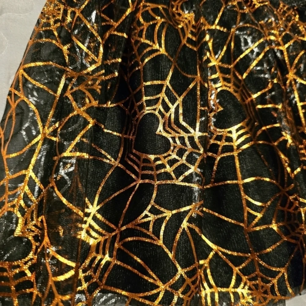 Spider Web Halloween Girl's‎ Tutu Skirt Black & Orange NEW Size Toddler 3T